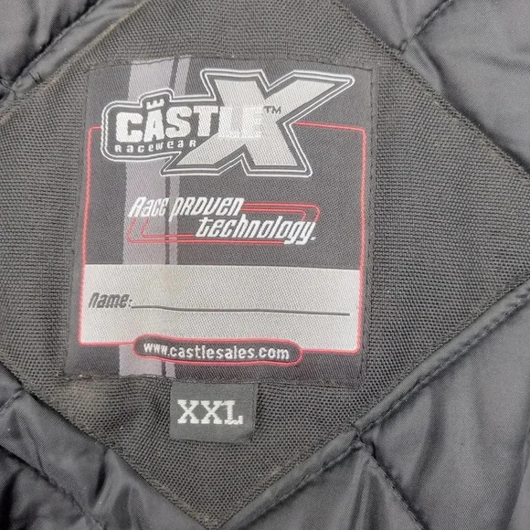 Vintage Castle X Snowmobile Racing Vented Insulated Jacket Men's Size XXL - Picture 7 of 15